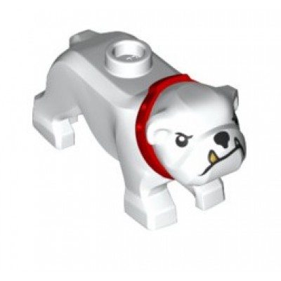 LEGO Dog - Bulldog - White