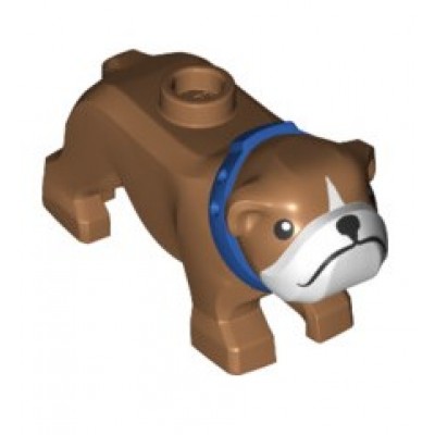 LEGO Dog - Bulldog - Medium Nougat