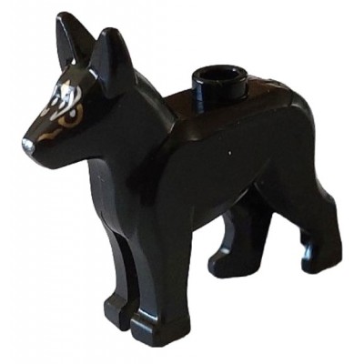LEGO Dog - Alsatian/German Shepherd - Black