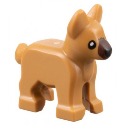 LEGO Dog - Alsatian/German Shepherd, Puppy - Medium Nougat