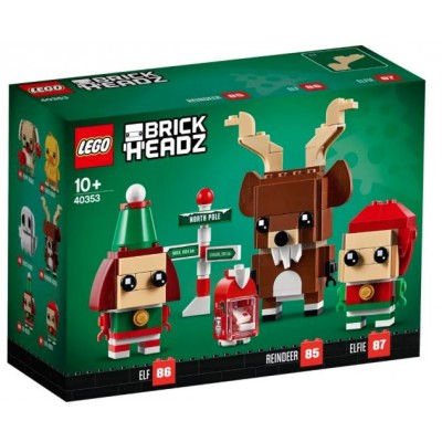 LEGO® BrickHeadz™ Reindeer, Elf and Elfie 40353