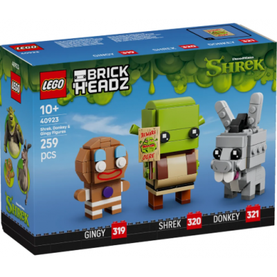 LEGO® BrickHeadz™ Shrek, Donkey & Gingy Figures 40923 LEGO® BrickHeadz™ Shrek, Donkey & Gingy Figures 40923