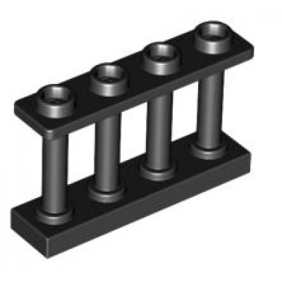 LEGO Fence Spindled - Black
