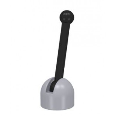 LEGO Lever Small Base with Black Lever - Light Bluish Grey