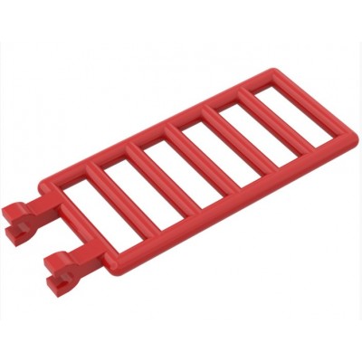 LEGO Bar 7 x 3 (Ladder) - Red