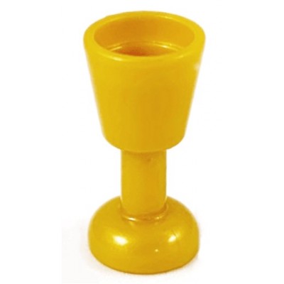 LEGO Minifigure Wine Glass / Goblet - Pearl Gold