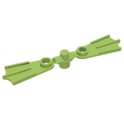 LEGO Minifigure Footgear - Flippers - Lime (Pair)
