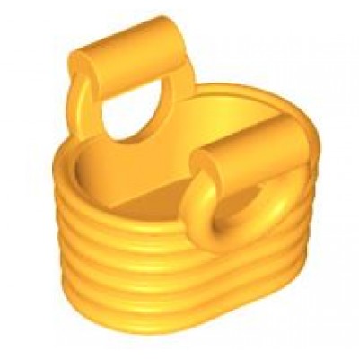 LEGO Minifigure Accessory Basket - Bright Light Orange