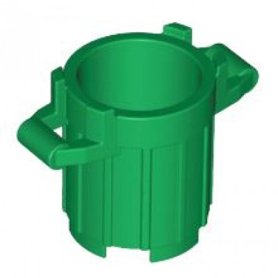 LEGO Rubbish Bin - Trash Can - Green