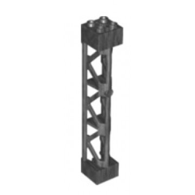 LEGO Lattice Tower - Support Girder - Pearl Dark Grey