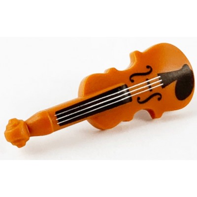 LEGO Violin - Dark Orange