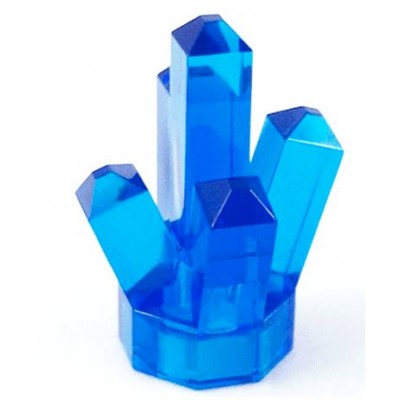 LEGO Rock/Crystal - Transparent Dark Blue