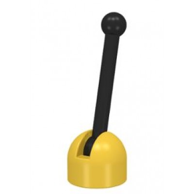LEGO Lever Small Base with Black Lever - Yellow