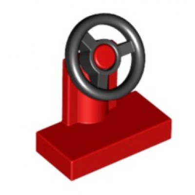 LEGO Steering Wheel with stand  - Red