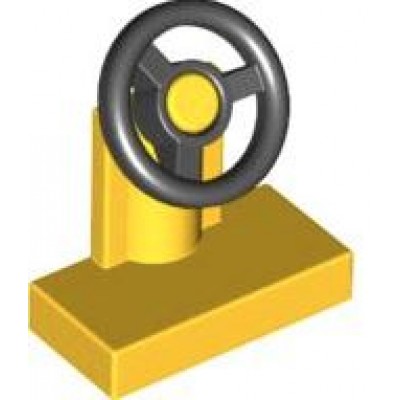LEGO Steering Wheel with stand (Yellow)