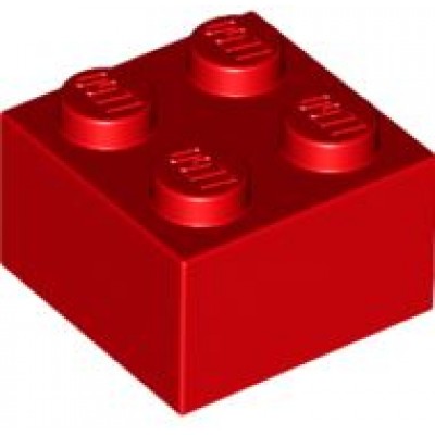 LEGO 2 x 2 Brick Red