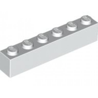 LEGO 1 x 6 Brick White
