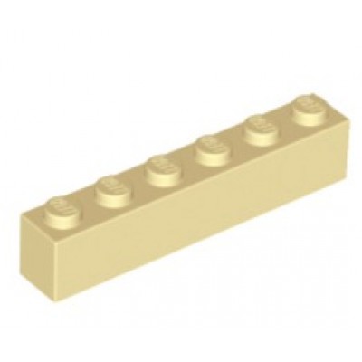 LEGO 1 x 6 Brick Tan
