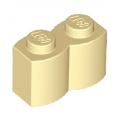 LEGO 1 x 2 Brick - Modified Log Tan