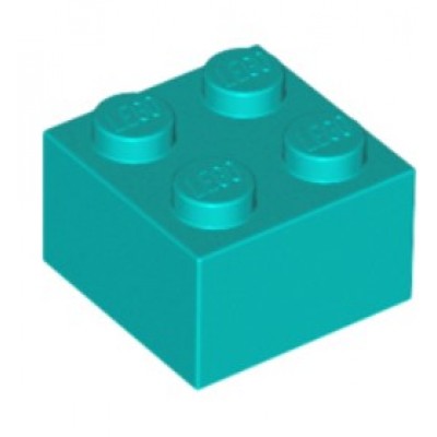 LEGO 2 x 2 Brick Dark Turquoise