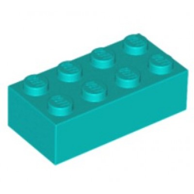 LEGO 2 x 4 Brick Dark Turquoise