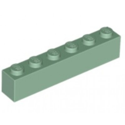 LEGO 1 X 6 Brick Sand Green