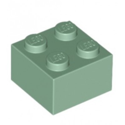 LEGO 2 x 2 Brick Sand Green