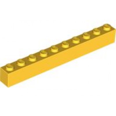 LEGO 1 x 10 Brick Yellow