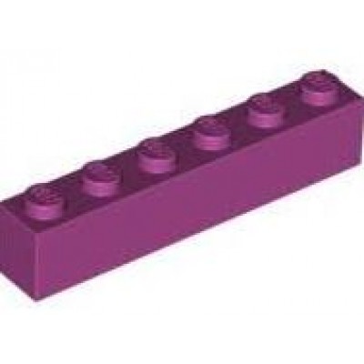 LEGO 1 x 6 Brick Magenta