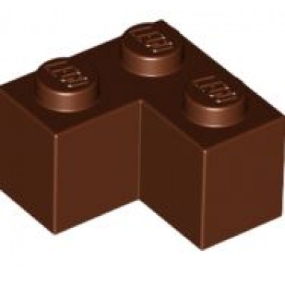 LEGO 2 x 2 Corner Brick Reddish Brown