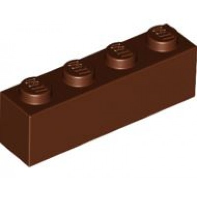 LEGO 1 x 4 Brick Reddish Brown