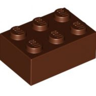LEGO 2 x 3 Brick Reddish Brown