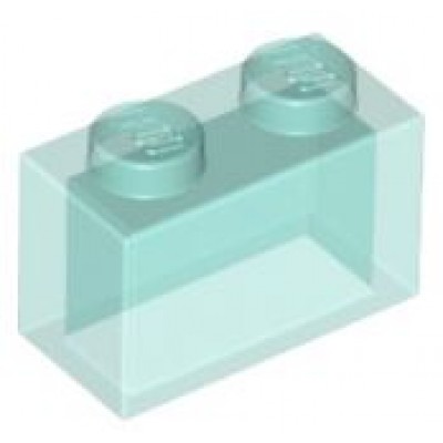 LEGO 1 x 2 Brick Transparent Light Blue