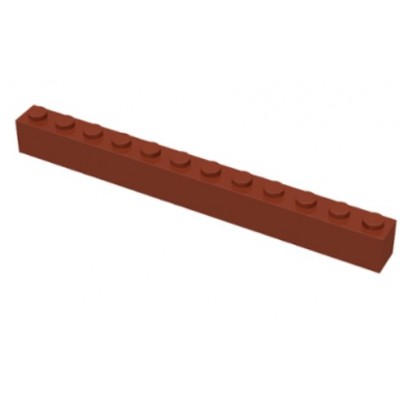 LEGO 1 x 16 Brick Reddish Brown