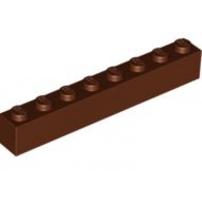 LEGO 1 x 8 Brick Reddish Brown