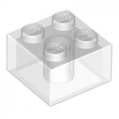 LEGO 2 x 2 Brick Transparent Clear