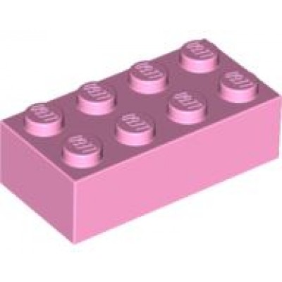 LEGO 2 x 4 Brick Bright Pink