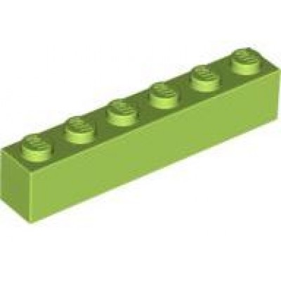 LEGO 1 x 6 Brick Lime
