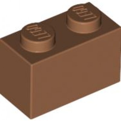 LEGO 1 x 2 Brick Medium Nougat