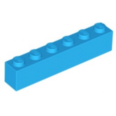 LEGO 1 x 6 Brick Dark Azure
