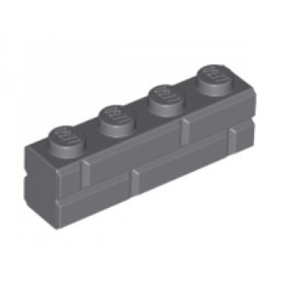 LEGO 1 x 4 Brick Masonry Profile Dark Bluish Grey