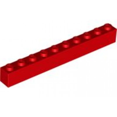 LEGO 1 x 10 Brick Red
