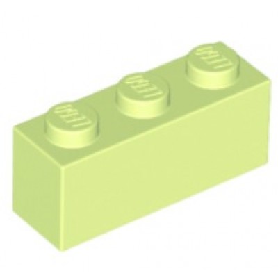 LEGO 1 x 3 Brick Yellowish Green