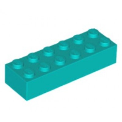 LEGO 2 x 6 Brick Dark Turquoise