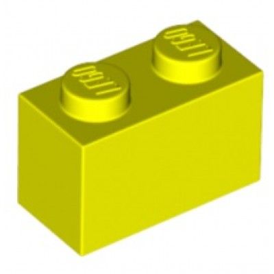 LEGO 1 x 2 Brick Neon Yellow