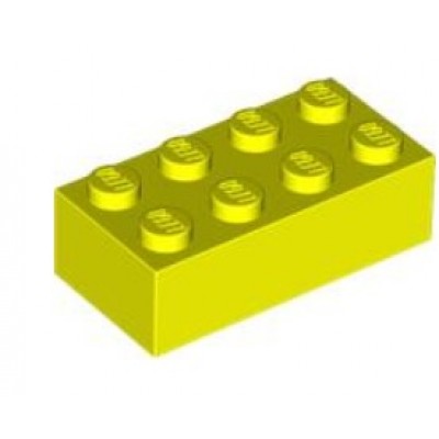 LEGO 2 x 4 Brick Neon Yellow