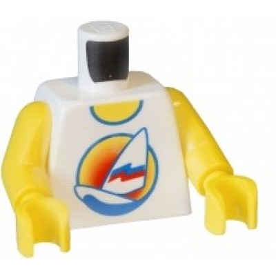 LEGO Minifigure Torso - Paradisa with Sailboat