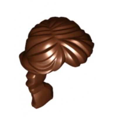 LEGO Minifigure Hair - Female Ponytail Long French Braided - Dark Brown