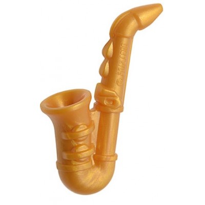 LEGO Minifigure Saxophone - Pearl Gold