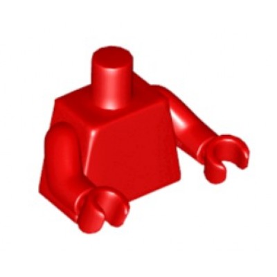 LEGO Minifigure Torso - Plain - Red